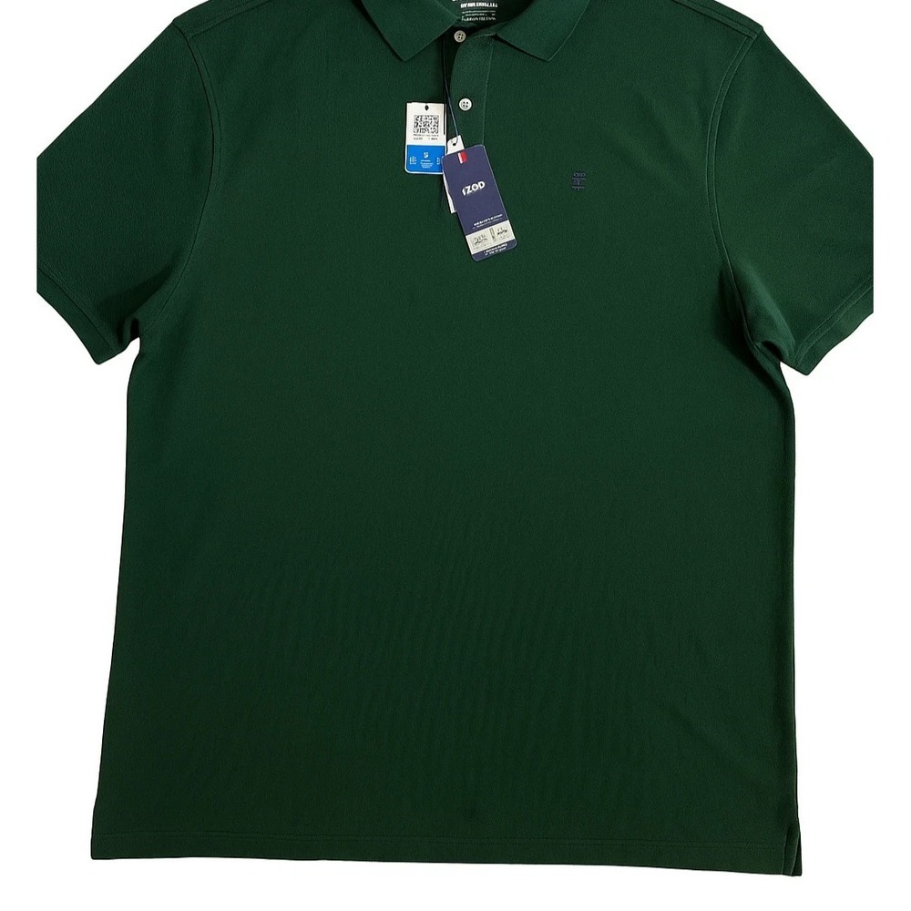 NWT IZOD Polo Shirt Mens 4XL Wild Fern Performance Sport Flex Natural Stretch - Picture 3 of 5